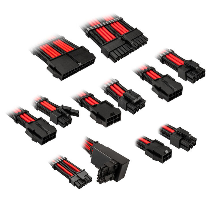 Kit Extensión Kolink Core Pro 12V-2x6 Type 2 - Jet Black/Racing Red image number 1