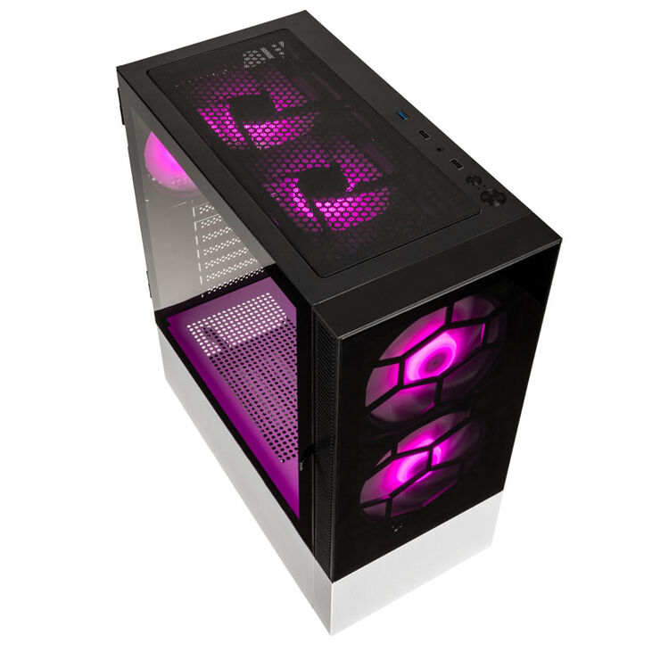 Caja ATX Kolink Observatory MX Glass ARGB Negro/Blanco image number 5