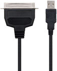Cable Conversor NanoCable USB Impressora paralela A/M - CN36(IEEE1284)/M 1.5 M Negro image number null