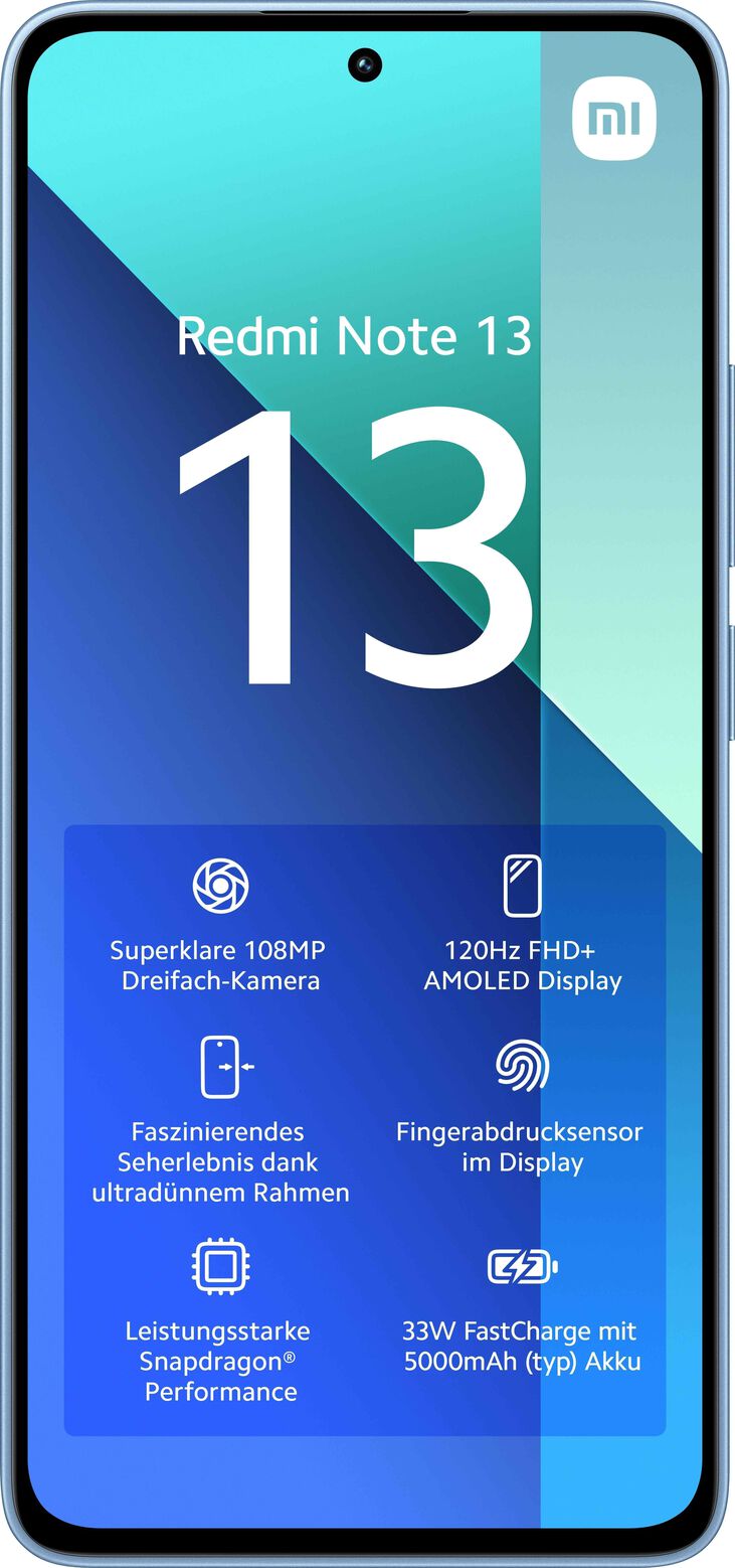 Smartphone Xiaomi Redmi Note 13 4G 6.67" 6GB/128GB Dual SIM Ice Blue image number 1