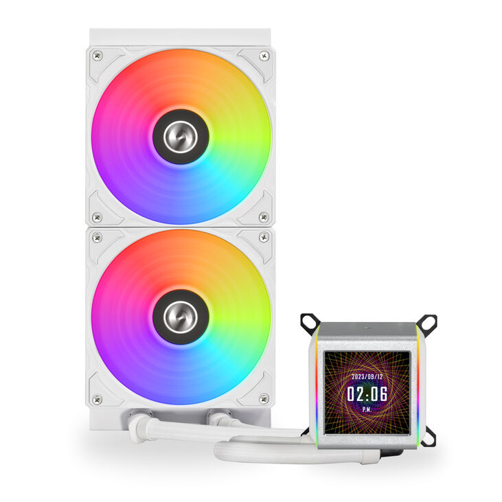 Kit Refrigeración Líquida CPU AIO Lian Li GALAHAD II LCD 280 ARGB Blanco - 280mm image number 1