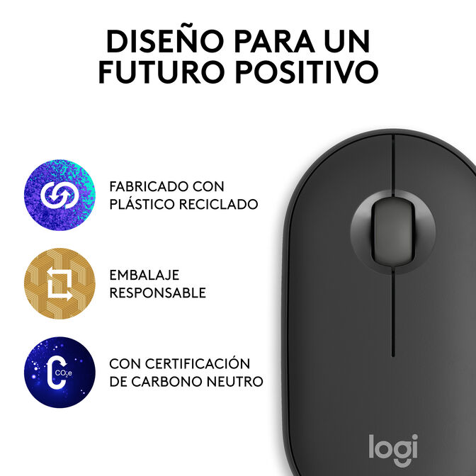 Rato Logitech Pebble 2 M350s 4000DPI Wireless/Bluetooth Grafite image number 19