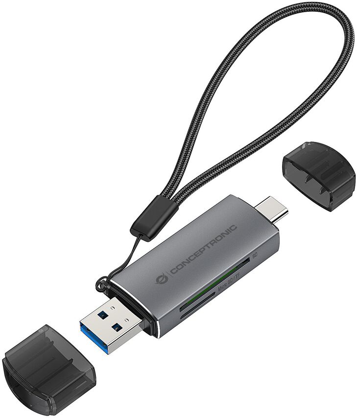 Lector de Tarjetas Conceptronic Tarjetas SD/MicroSD USB 3.0 USB-C image number 0