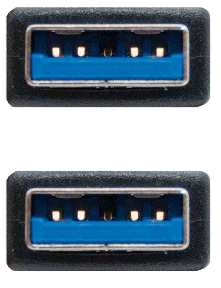 Cable USB 3.0 Nanocable USB-A M/M 1 M Negro image number 2