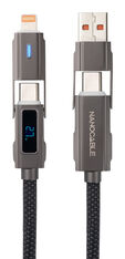 Cable USB 2.0 27W c/ Display Nanocable USB-C/USB-A/M > Lightning/USB-C/M 1 M image number null