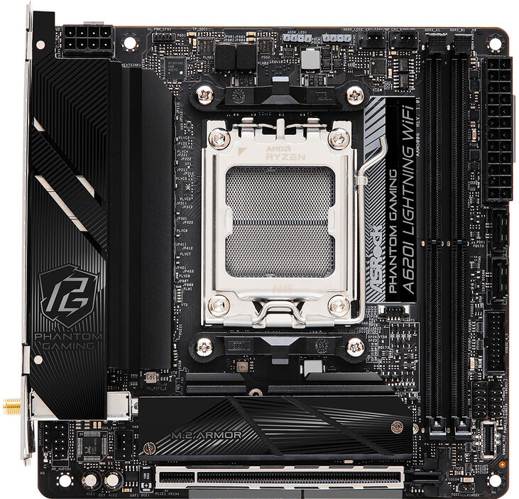 Placa Base ASRock A620I Lightning WiFi image number 1