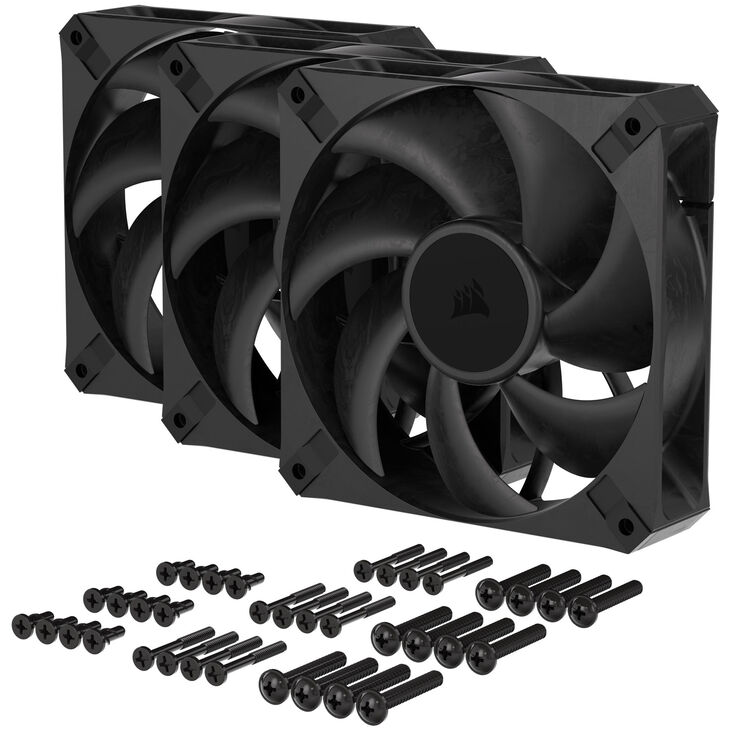 Ventilador Corsair RS120 MAX 2000RPM PWM Negro 120mm (Pack 3) image number 11