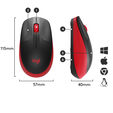 Rat&oacute;n Logitech M190 1000DPI Wireless Rojo image number null