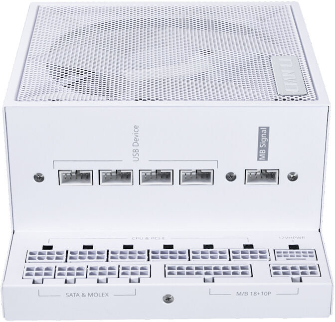 Fuente Modular Lian Li Edge 850W 80+ Platinum Blanca image number 2