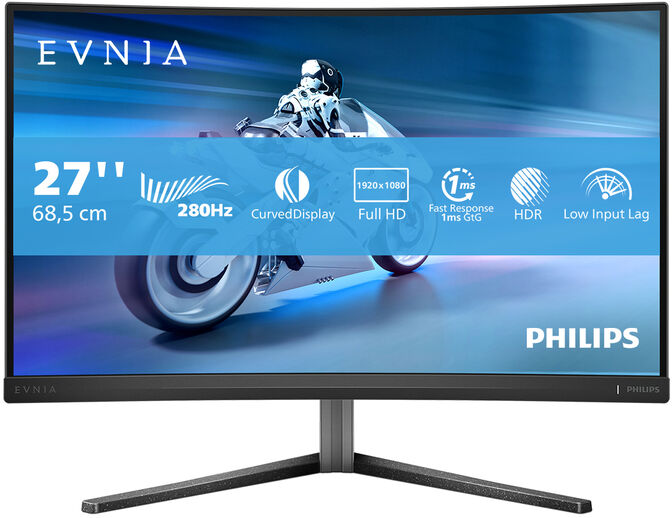 Monitor Gaming Philips 27" 27M2C5200W VA FHD 280Hz 1ms image number 8