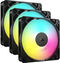 Ventilador Corsair RS120-R ARGB Reverse PWM Negro 120mm (Pack 3)
