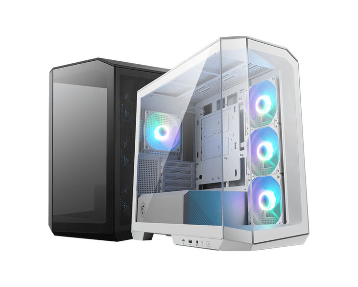 Torre Micro-ATX MSI MAG PANO M100R PZ Vidro Temperada Negra image number 2
