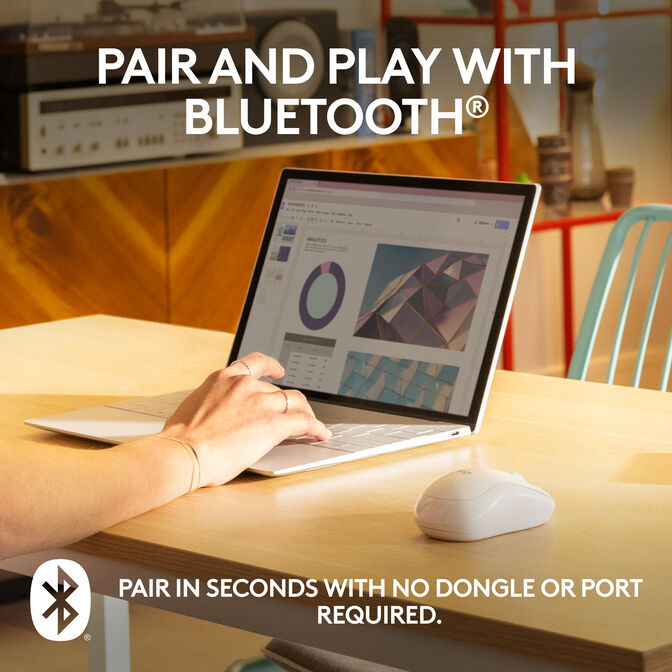 Rat&oacute;n Logitech M240 Silent Bluetooth Blanco image number 1