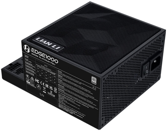 Fuente Modular Lian Li Edge 1000W 80+ Platinum Negra image number 2