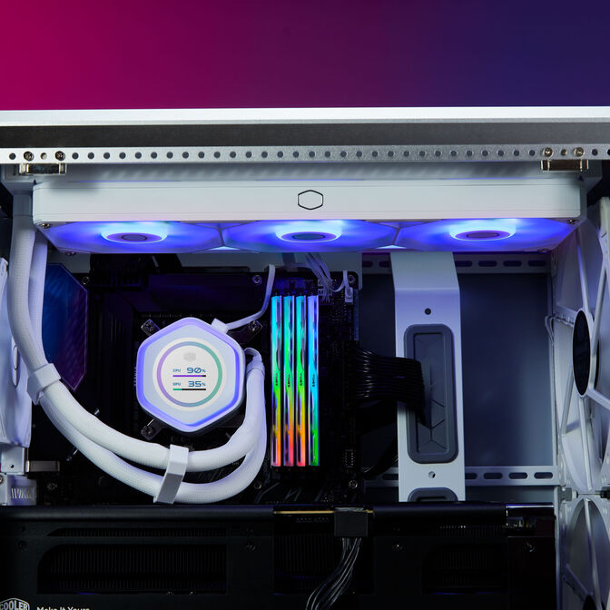 Refrigeraci&oacute;n L&iacute;quida CPU Cooler Master MasterLiquid ATMOS II LCD ARGB 360mm Blanco image number 7