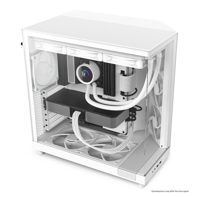 Torre ATX NZXT H6 Flow Blanca Cristal Templado image number 15