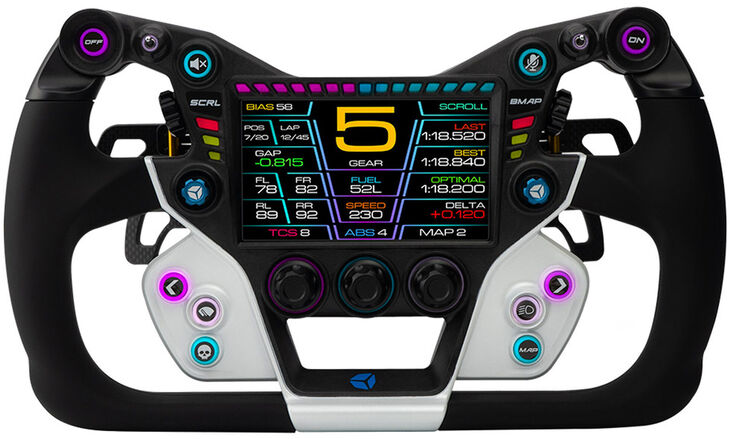 Volante Cube Controls GTX2 Grip (30cm) - Blanco / Negro image number 0