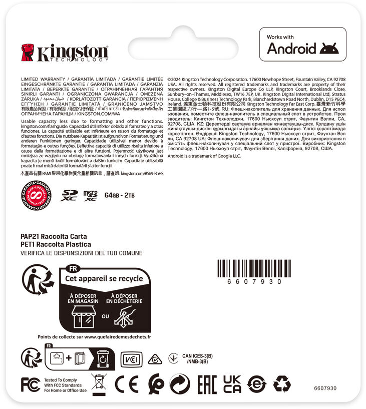 Tarjeta de Memoria Kingston Canvas Select Plus Gen3 150MB/s MicroSDHC UHS-I A1 512GB image number 5