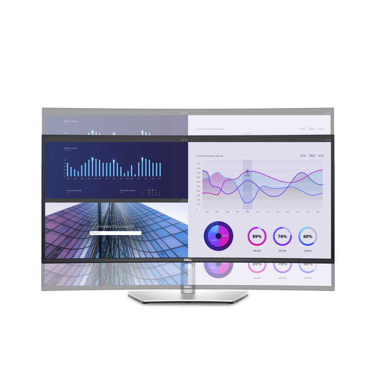 Monitor Curvo Dell UltraSharp 34" U3423WE IPS Black WQHD ComfortView Plus 99% sRGB Ethernet + USB-C (90W) image number 6
