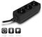 Regleta Ewent 3 Tomas 16A Negro