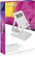 Soporte Mesa Tooq Giratório Ajustable p/ Tablet Max. 13" Blanco image number null