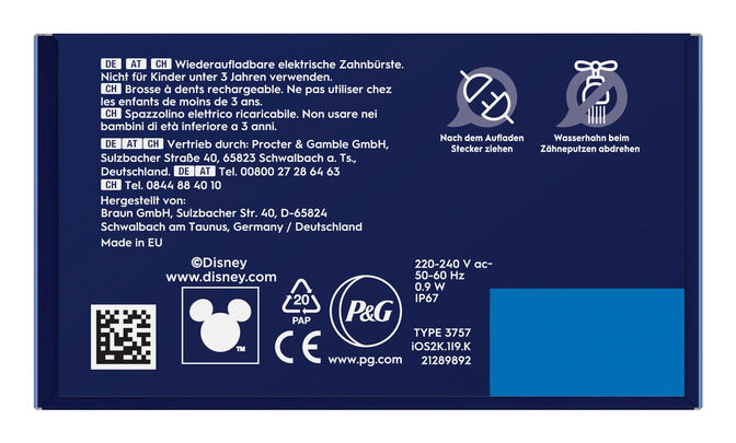 Cepillo de Dientes El&eacute;ctrico Oral-B iO Kids 6+ Stitch con Estuche de Viaje image number 5