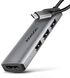HUB AXAGON HMC-H3A 3x USB-A (2x USB2.0, 1x USB3.0) + HDMI 4K 30Hz, 3.2 Gen 1 , metal, 15cm USB-C cable image number null