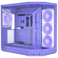 Caja E-ATX Hyte Y50 Vidrio Templado Taro Milk
