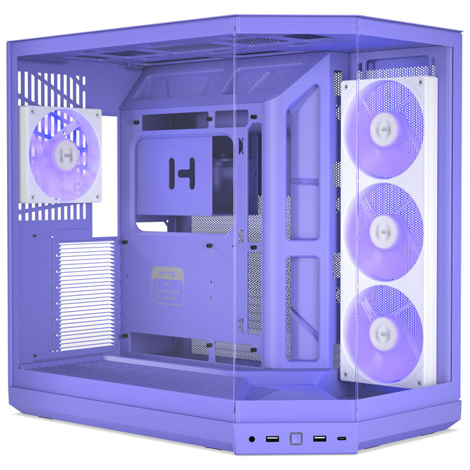 Caja E-ATX Hyte Y50 Vidrio Templado Taro Milk image number 0
