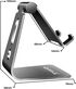 Soporte Mesa Tooq Ajustable para Smartphone/Tablet Plata image number null