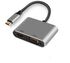 Adaptador Gigabit Ewent USB-C (Dual Display) para HDMI y VGA image number null