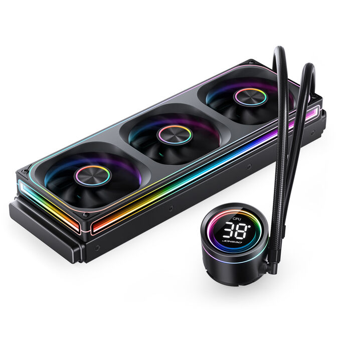 Kit Refrigeraci&oacute;n L&iacute;quida Jonsbo TH-360 ARGB Preto - 360mm image number 2