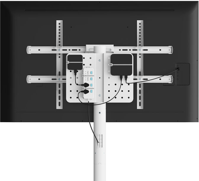 Soporte M&oacute;vil de Piso Ewent EW1550 Heavy-Duty Mobile TV Floor Stand 37" - 86" Blanco image number 7