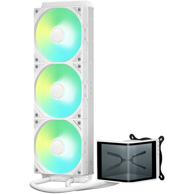 Bundle Caja ATX Phanteks Evolv Series X2 Blanca DRGB + AIO TRYX Panorama SE 360mm image number 5