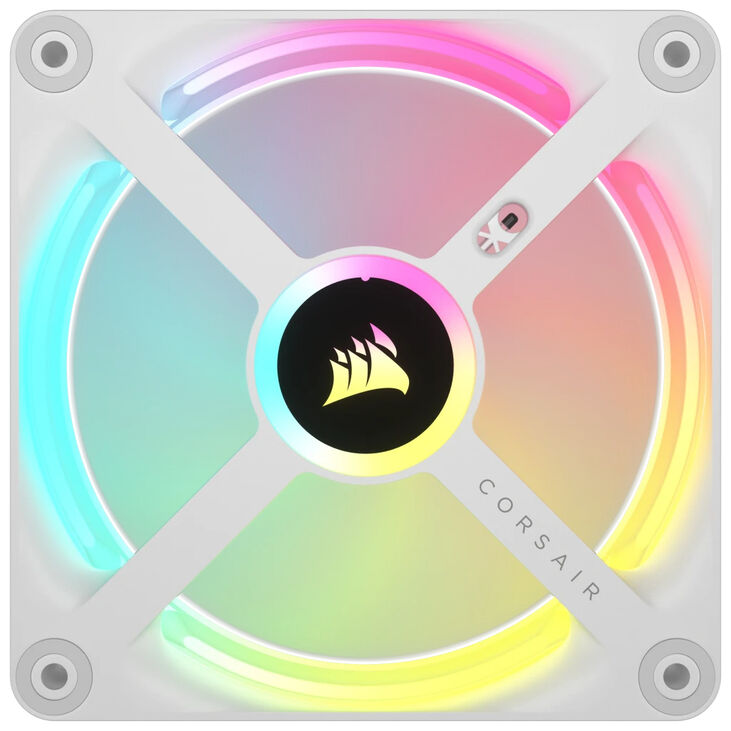 Ventilador Corsair iCUE Link QX120 RGB PWM Blanco 120mm (Expansion Kit) image number 3