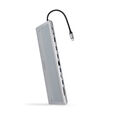 Hub Conversor USB-C 3.1 para 3xUSB-A+USB-C+PD+2xHDMI+DP+RJ45+SD+AUDIO image number null