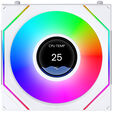 Ventilador Lian Li UNI FAN SL120 LCD Infinity FLEX Wireless Reverse Blade Blanco 120mm (Pack 3) image number null