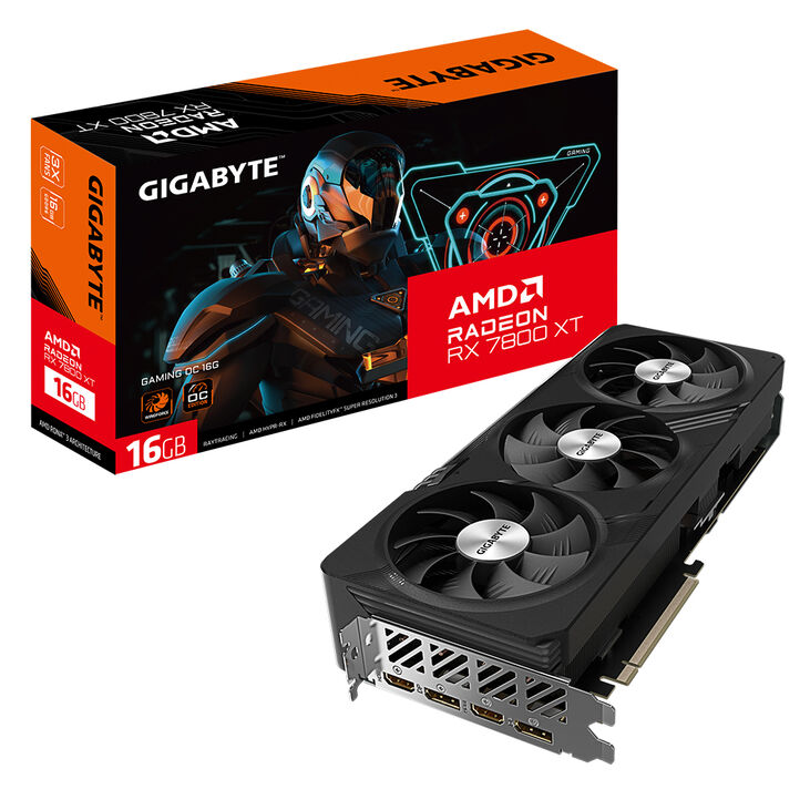 Tarjeta Gráfica Gigabyte Radeon RX 7800 XT Gaming OC 16GB GDDR6 image number 0