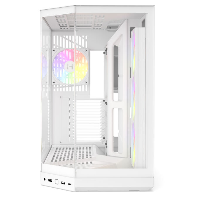 Caja E-ATX Hyte Y50 Vidrio Templado Blanco image number 3