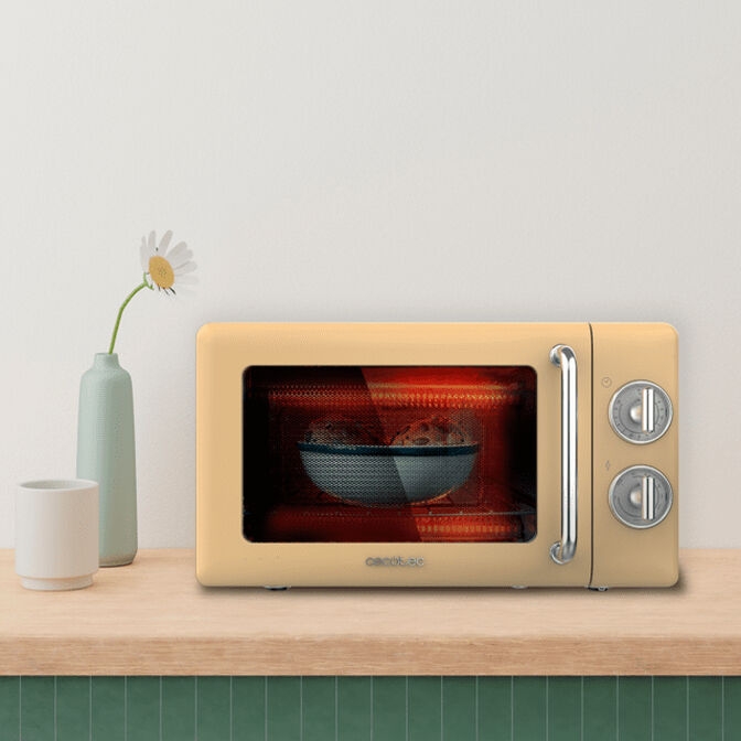 Microondas Cecotec ProClean 3110 Retro Yellow image number 3