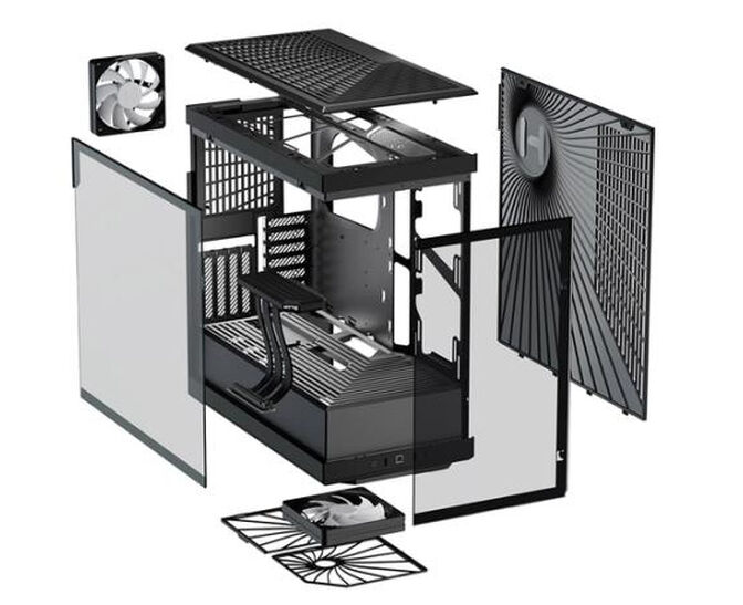 Caja ATX Hyte Y40 Vidrio Templado Negro image number 6
