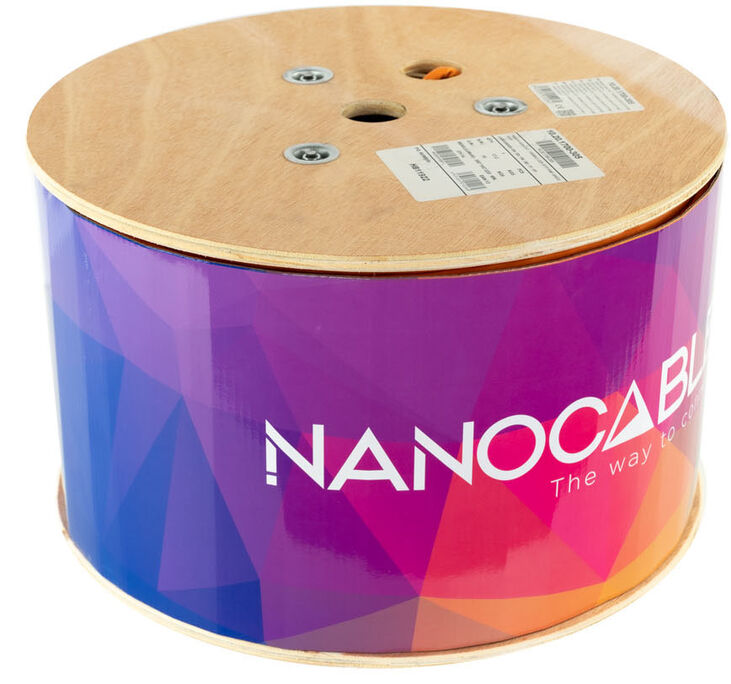 Bobina de Red NanoCable RJ45 LSZH CAT.7 600MHZ SFTP AWG26 305 M Naranja image number 2