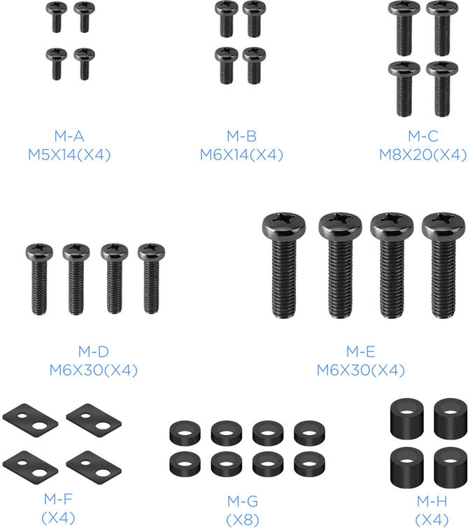 Soporte de Pared Tooq Tilt 32" a 55" Max. 75kg Negro image number 2