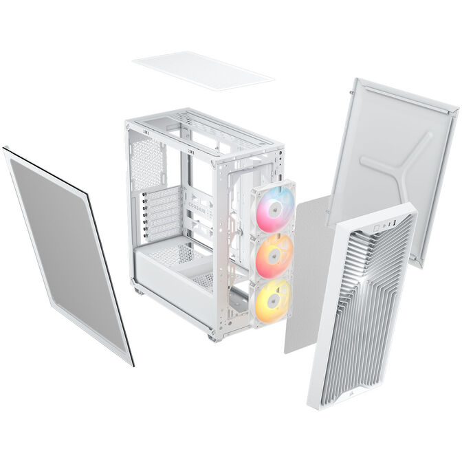 Torre ATX Corsair 3200D RS ARGB Perfomance Blanco Cristal Templado image number 7