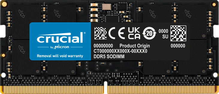 Crucial SO-DIMM 24GB DDR5 56000MHz CL46 image number 0