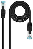 Cable de Red NanoCable RJ45 LSZH CAT.7 600MHZ SFTP AWG26 25CM Negro image number null