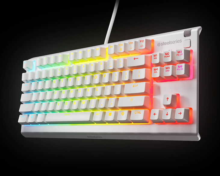Teclado SteelSeries Apex 3 TKL (US) Blanco image number 2