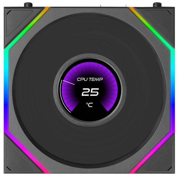 Ventilador Lian Li UNI FAN TL120 LCD FLEX Wireless Negro 120mm (Pack 3) image number 5