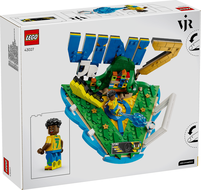 LEGO Editions: Vini Jr. &ndash; Fen&oacute;menos del F&uacute;tbol, 510 Piezas (43027) image number 1