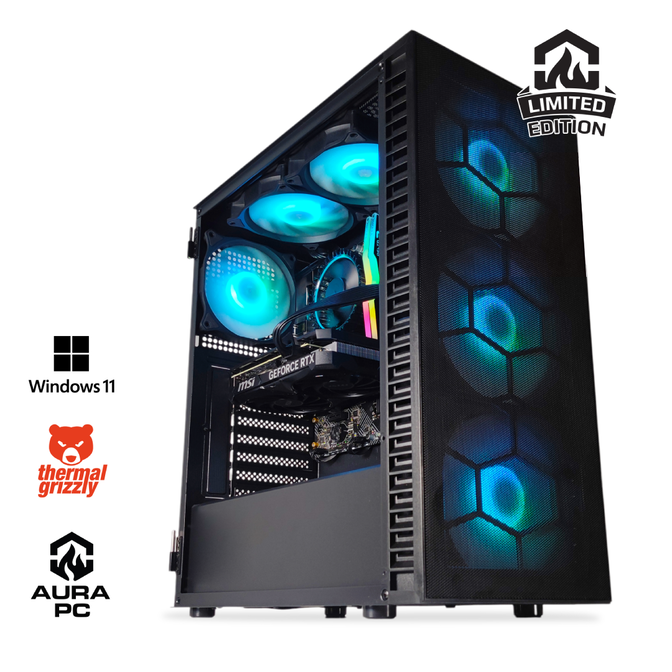 Ordenador AURA Limited-PC Intel i5 13400F 16GB DDR4 1TB RTX 5060 WiFi W11 Bonus